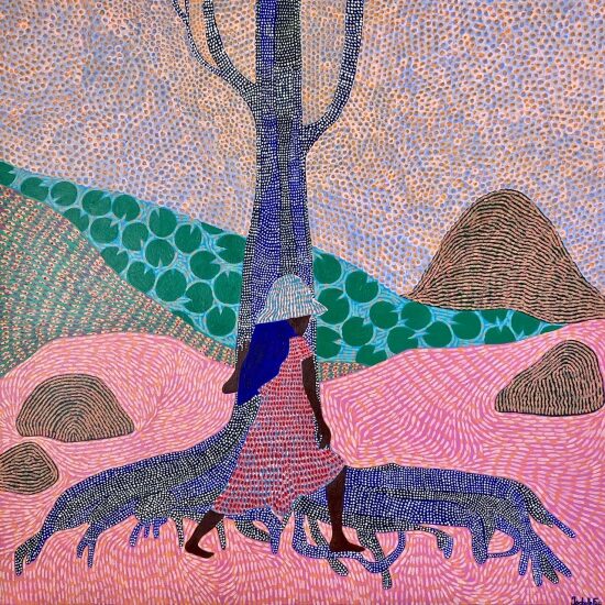 Prendre racine, 50x50cm.Vendu